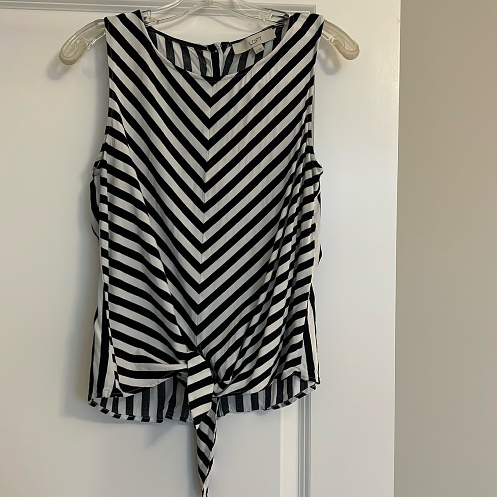 LOFT WAIST TIE TOP